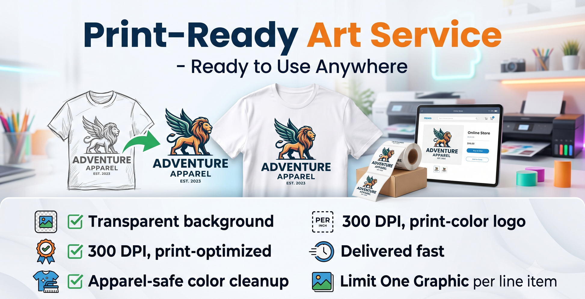 Print-Ready Art Service